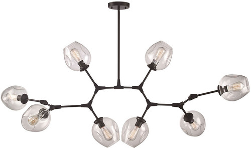 Trans Globe PND-2093-BK Contemporary Black Ceiling Chandelier