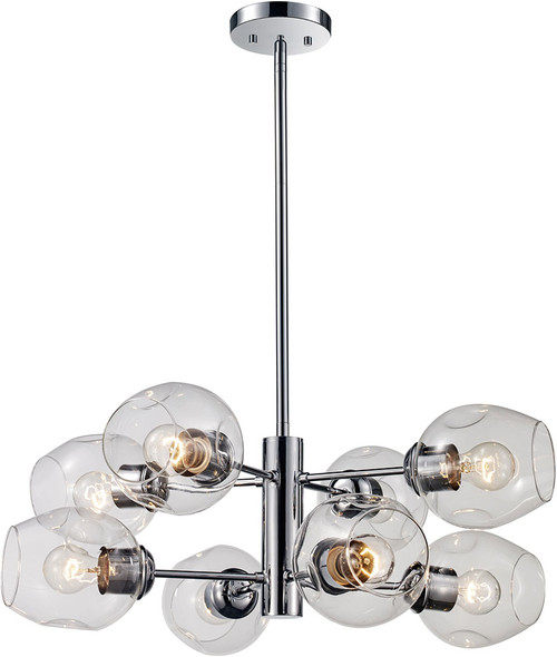 Trans Globe PND-2125 PC Clusters Modern Polished Chrome Hanging Chandelier
