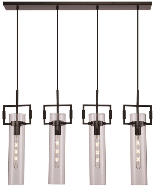 Trans Globe PND-2156-BK Modern Black Multi Pendant Lamp