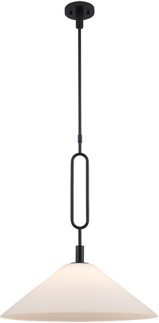 Trans Globe PND-2255 BK Lumidrop Contemporary Black 22" Hanging Lamp