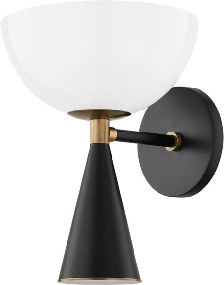 Troy B1511-PBR/SBK Payson Modern Patina Brass Lighting Sconce