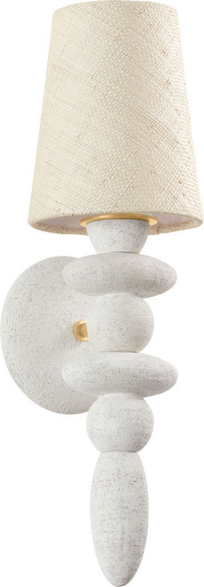 Troy B5520-VGL/CGL Cullen Contemporary Vintage Gold Leaf / Ceramic Gypsum Clay Lighting Sconce