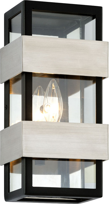 Troy B6521 Dana Point Modern Black Outdoor 6" Wall Sconce Lighting