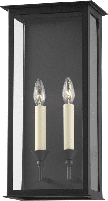 Troy B6992-TBK Chauncey Textured Black Outdoor Lamp Sconce