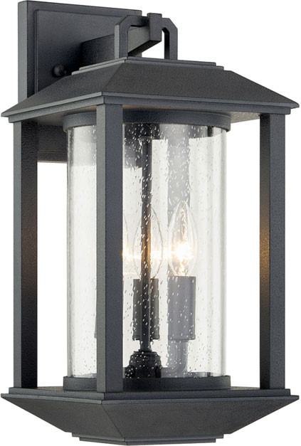 Troy B7282-FOR Mccarthy Weathered Graphite Outdoor 8.5" Wall Sconce Lighting