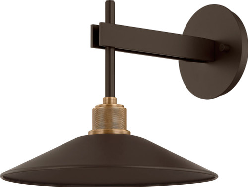 Troy B7810-PBR/BRZ Harac Contemporary Patina Brass / Bronze LED Exterior Sconce Lighting