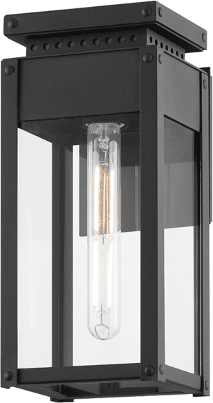 Troy B8513-TBK Braydan Modern Textured Black 6" Exterior Wall Lighting