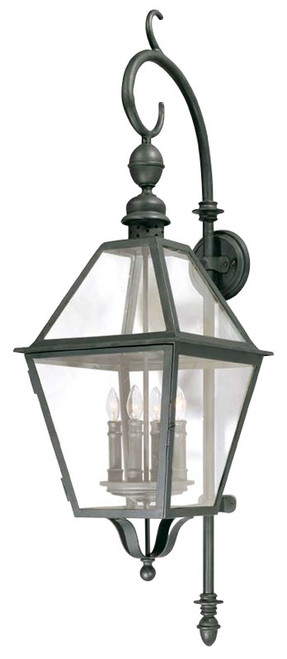 Troy B9623-TBK Townsend Traditional Outdoor Wall Lantern - 13.5 inches wide