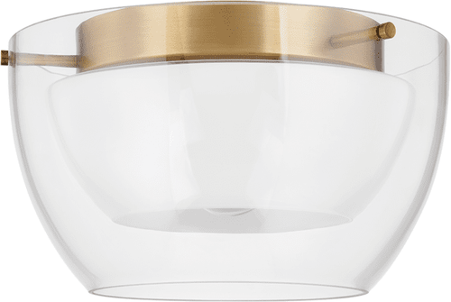 Troy C5114-PBR Dutton Modern Patina Brass Flush Mount Lighting