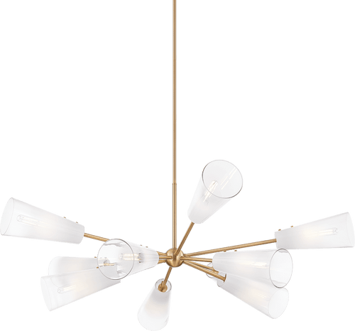 Troy F1660-PBR Camarillo Contemporary Patina Brass 60" Chandelier Light