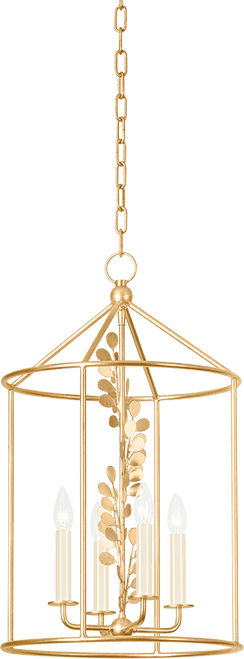 Troy F1816-VGL Adrienne Modern Vintage Gold Leaf 15.5" Foyer Lighting