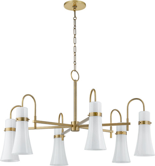 Troy F3430-PBR Maple Modern Patina Brass Lighting Chandelier