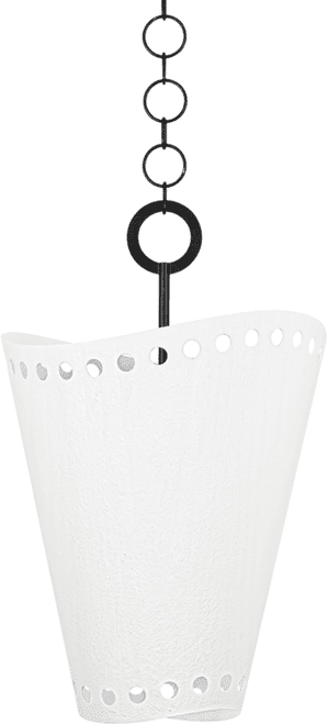 Troy F3519-FOR/GSW Visalia Contemporary Forged Iron 19" Pendant Lighting Fixture