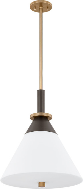 Troy F4216-PBR/BRZ Staton Contemporary Patina Brass / Bronze Drop Lighting Fixture