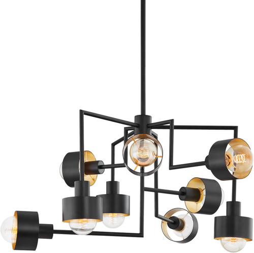 Troy F8737-SBK/GL North Contemporary Chandelier Lamp