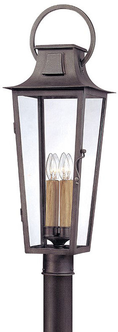 Troy P2965-APW Parisian Square Traditional Aged Pewter Exterior Post Lighting Fixture