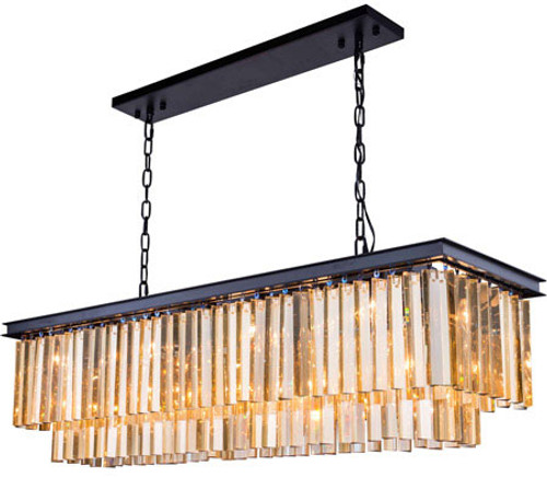 Urban Classic 1202D50MB-GT-RC Sydney Matte Black 50" Island Light Fixture