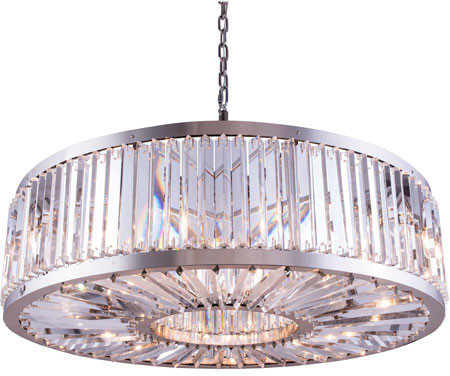 Urban Classic 1203G43PN-RC Chelsea Polished Nickel Drum Ceiling Pendant Light
