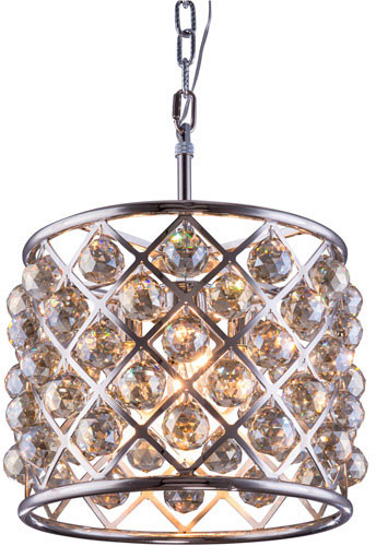 Urban Classic 1206D14PN-GT-RC Madison Polished Nickel 14" Drum Drop Ceiling Light Fixture