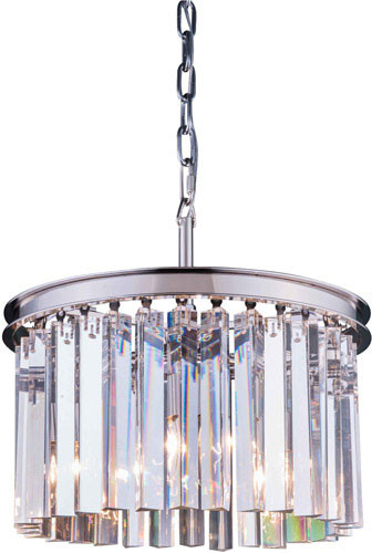 Urban Classic 1208D16PN-RC Sydney Polished Nickel 16" Drum Hanging Light Fixture