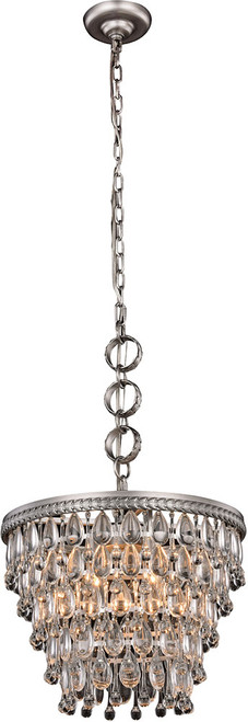 Urban Classic 1219D16AS-RC Nordic Antique Silver 16" Hanging Pendant Lighting