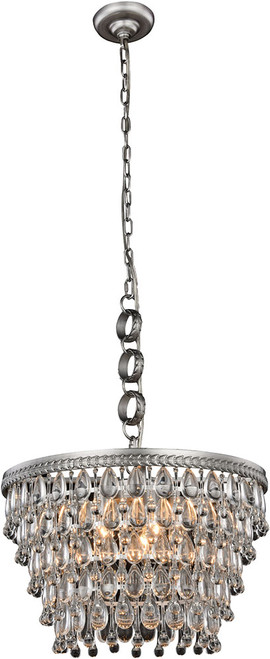 Urban Classic 1219D19AS-RC Nordic Antique Silver 19" Pendant Hanging Light