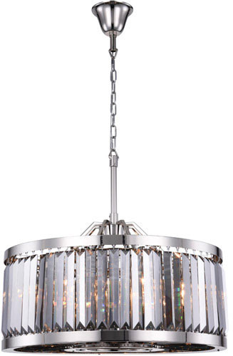 Urban Classic 1233D28PN-SS-RC Chelsea Polished Nickel 28" Drum Drop Ceiling Lighting