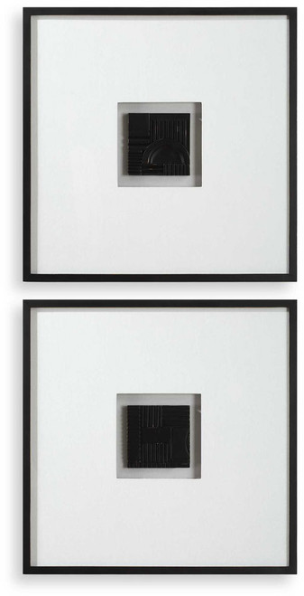 Uttermost 04393 Origins Shadow Modern Dark Bronze / Satin Black Shadow Boxes Wall Art