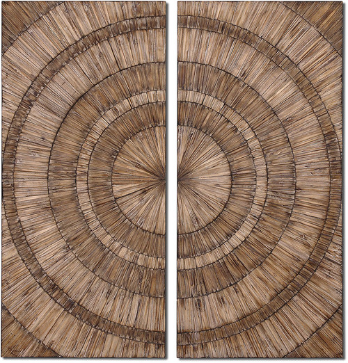 Uttermost 07636 Lanciano Contemporary Wood Chip Wall Art