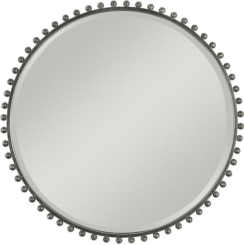 Uttermost 09691 Taza Modern Distressed Black Mirror