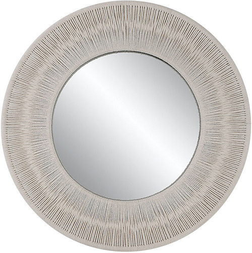Uttermost 09824 Sailor's Knot Modern White Round Mirror
