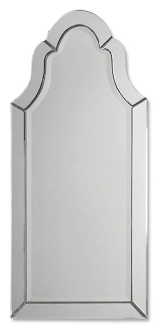 Uttermost 11912-B Hovan Frameless 43 Inch Tall Beveled Arch Mirror