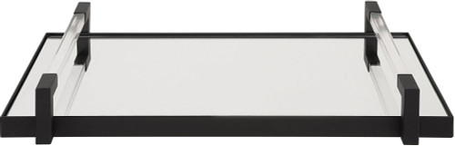 Uttermost 18082 Deki Contemporary Black and Clear Tray
