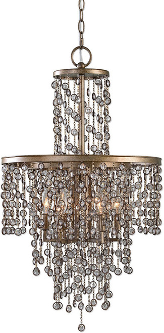 Uttermost 21288 Valka Silver Swedish Iron Drop Ceiling Lighting