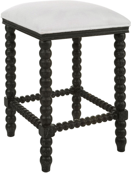 Uttermost 23684 Pryce Modern Black Stool