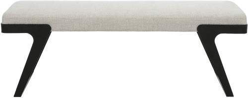 Uttermost 23758 Hover Contemporary Aged Black Curved Iron Modern Bench