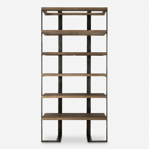 Uttermost 24047 Felix Modern Light Oak Etagere