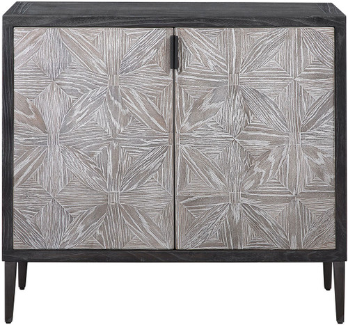 Uttermost 24957 Laurentia Light Gray Oak Cabinet