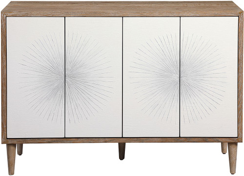 Uttermost 25084 Dani 4 Door White Cabinet