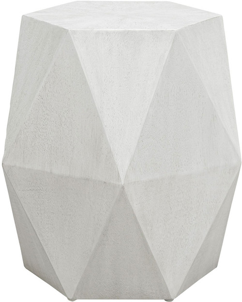Uttermost 25273 Volker Contemporary Fresh White Geometric Accent Table