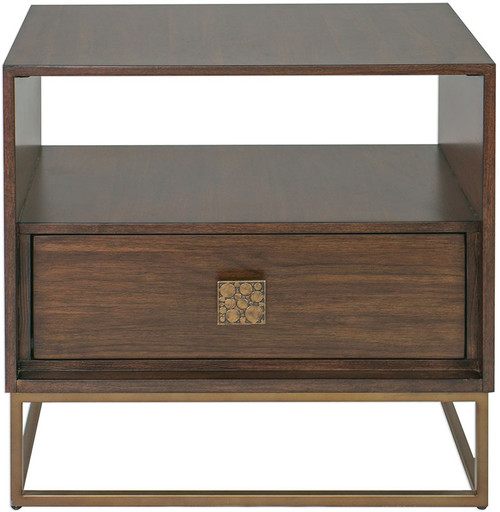Uttermost 25318 Bexley Walnut Side Table