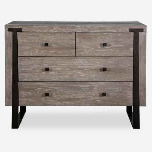Uttermost 25748 Gabriel Modern Solid Travertine Accent Chest