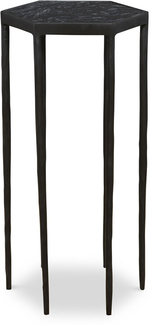Uttermost 25881 Aviary Contemporary Satin Black Hexagonal Accent Table
