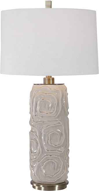 Uttermost 26379-1 Zade Warm Gray Table Lamp