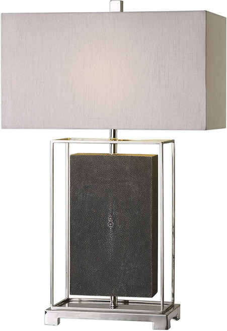 Uttermost 27329-1 Sakana Gray Textured Table Lamp