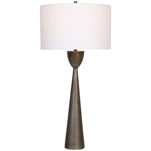 Uttermost 28470 Waller Modern Brushed Nickel Table Lamp