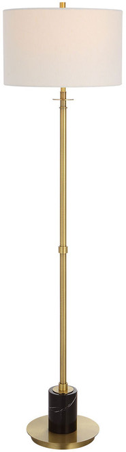 Uttermost 30137-1 Guard Modern Plated Brass Floor Light