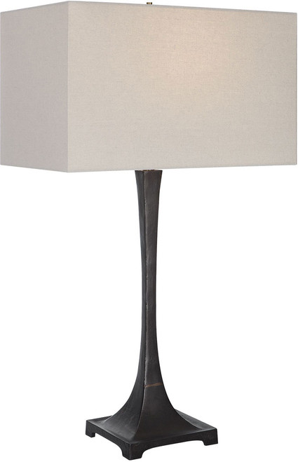 Uttermost 30139 Reydan Rustic Black Table Top Lamp
