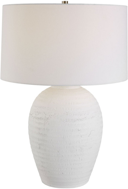 Uttermost 30236-1 Reyna White Table Lighting