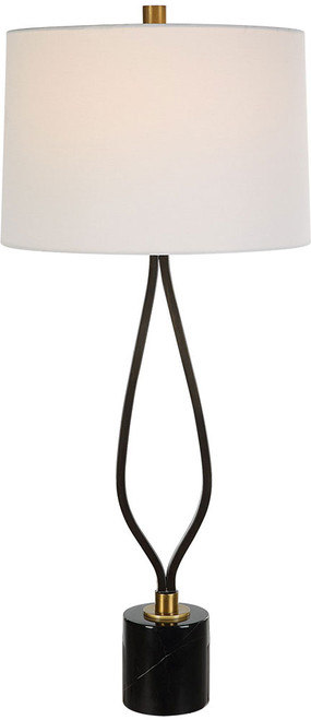 Uttermost 30245 Separate Modern Rustic Black Table Lamp Lighting